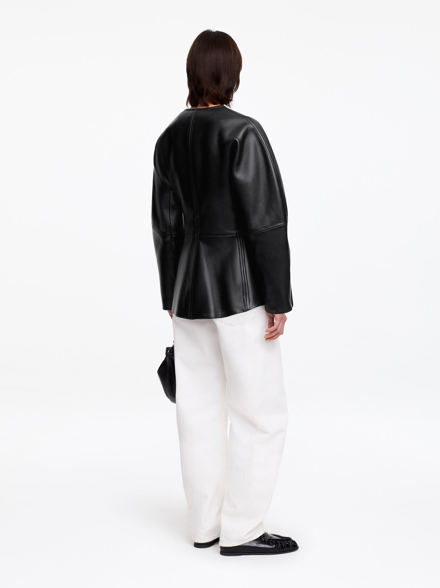 Sculptural Leather Jacket