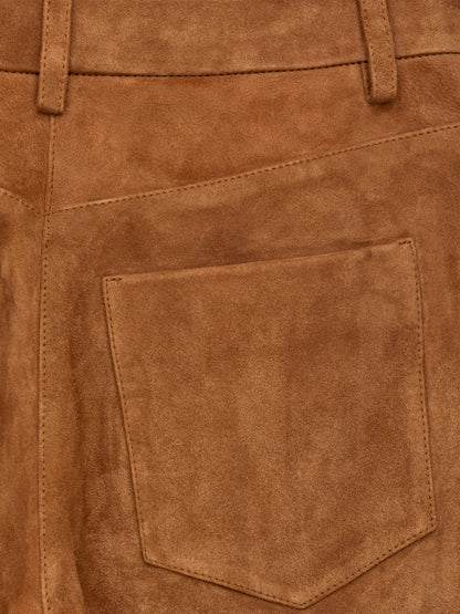Relaxed Suede Trousers