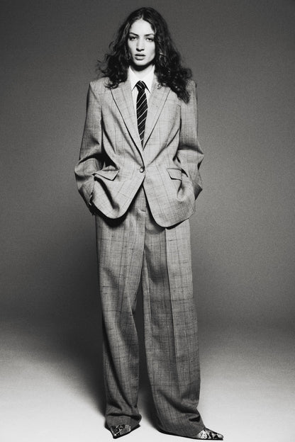 Wool-blend blazer