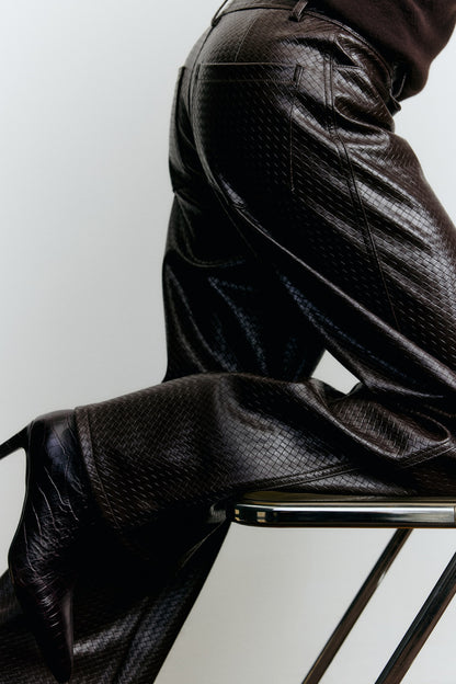 Coated trousers
