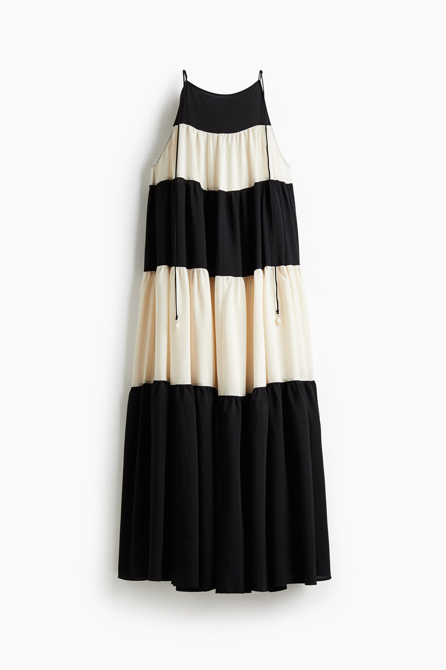 Tiered tie-strap dress