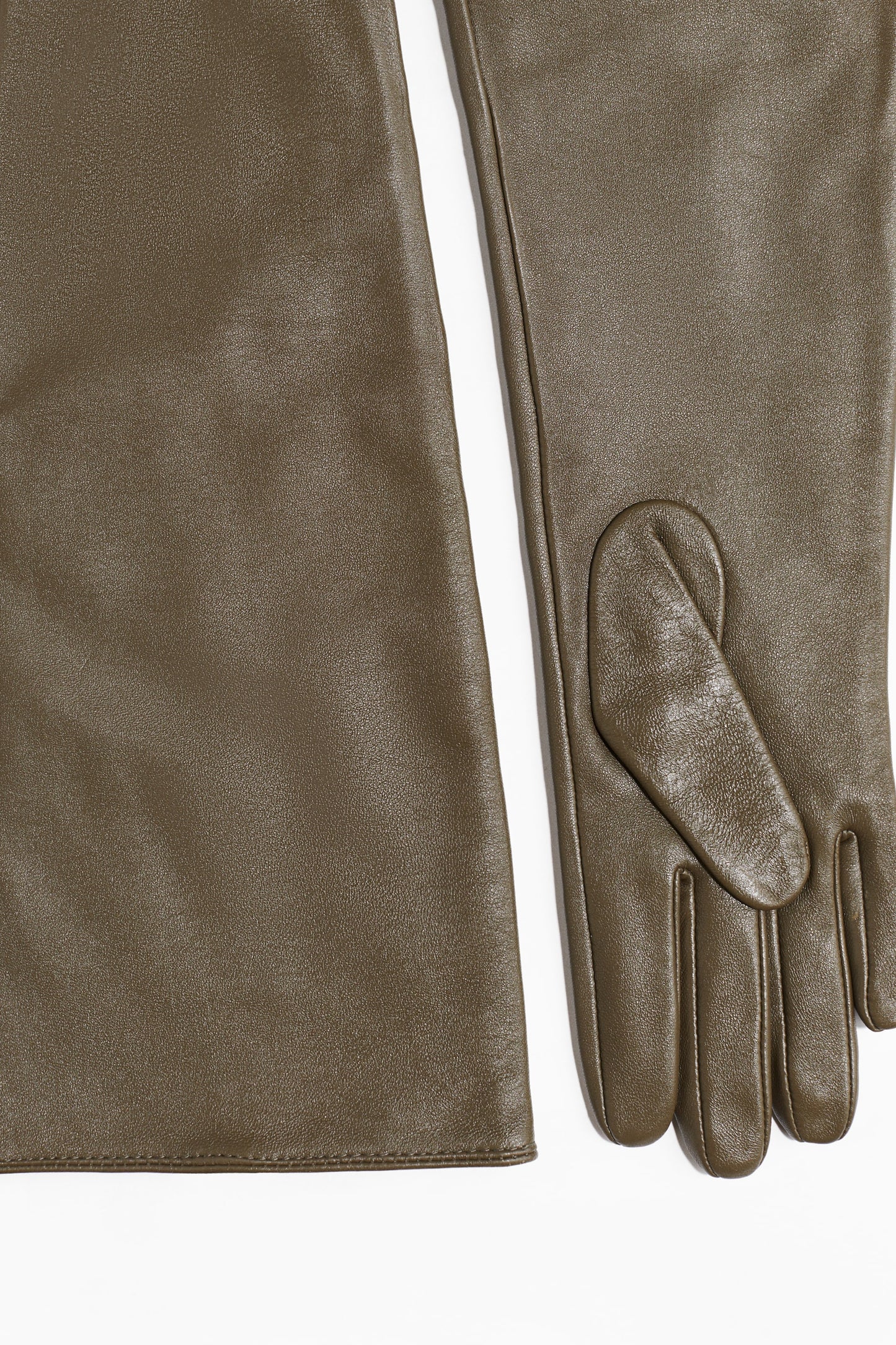 Long leather gloves