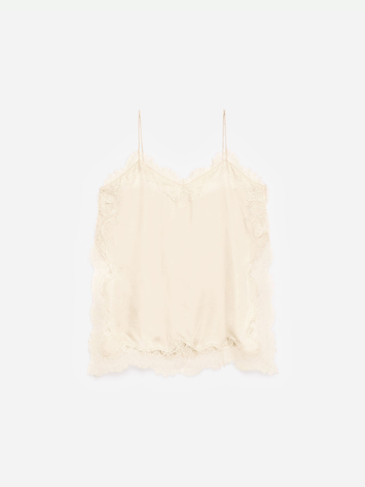 Lace-Detail Strap Top