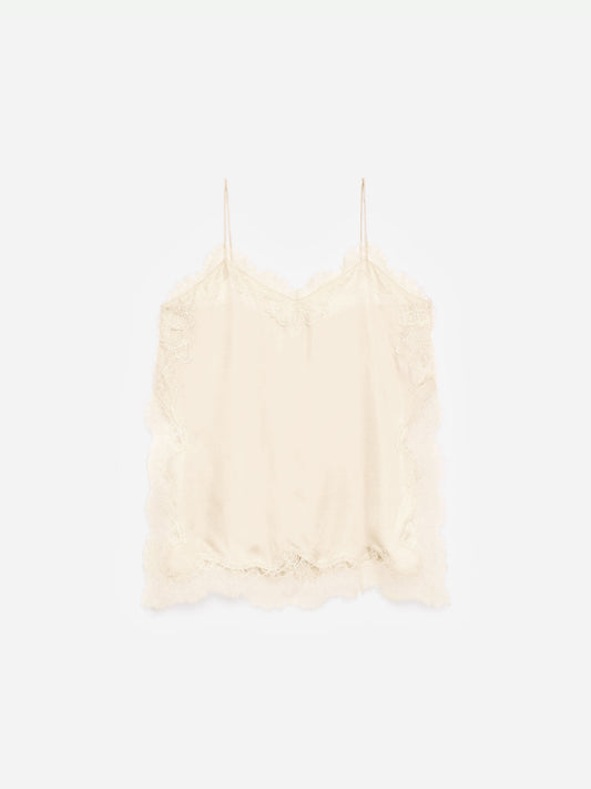 Lace-Detail Strap Top
