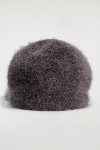 Brushed-Cashmere Baseball Cap