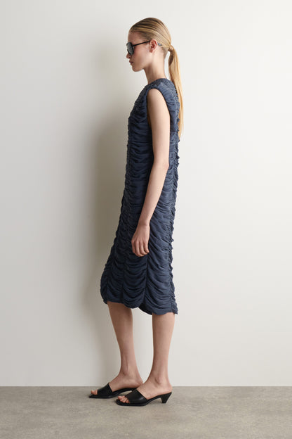 Gathered panelled dress