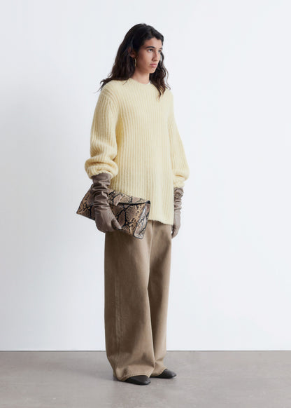 High-Slit Oversized Sweater