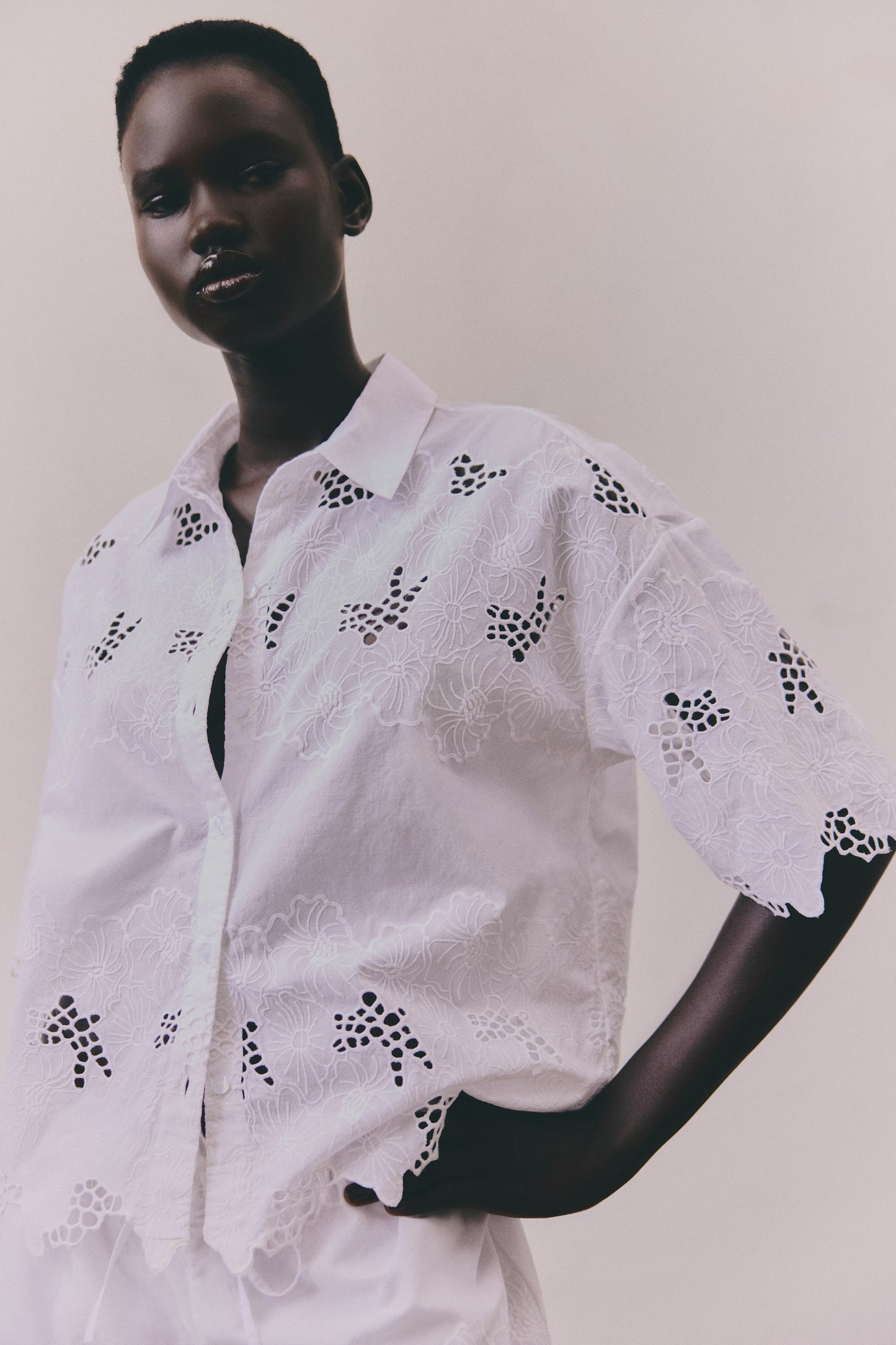 Broderie anglaise shirt