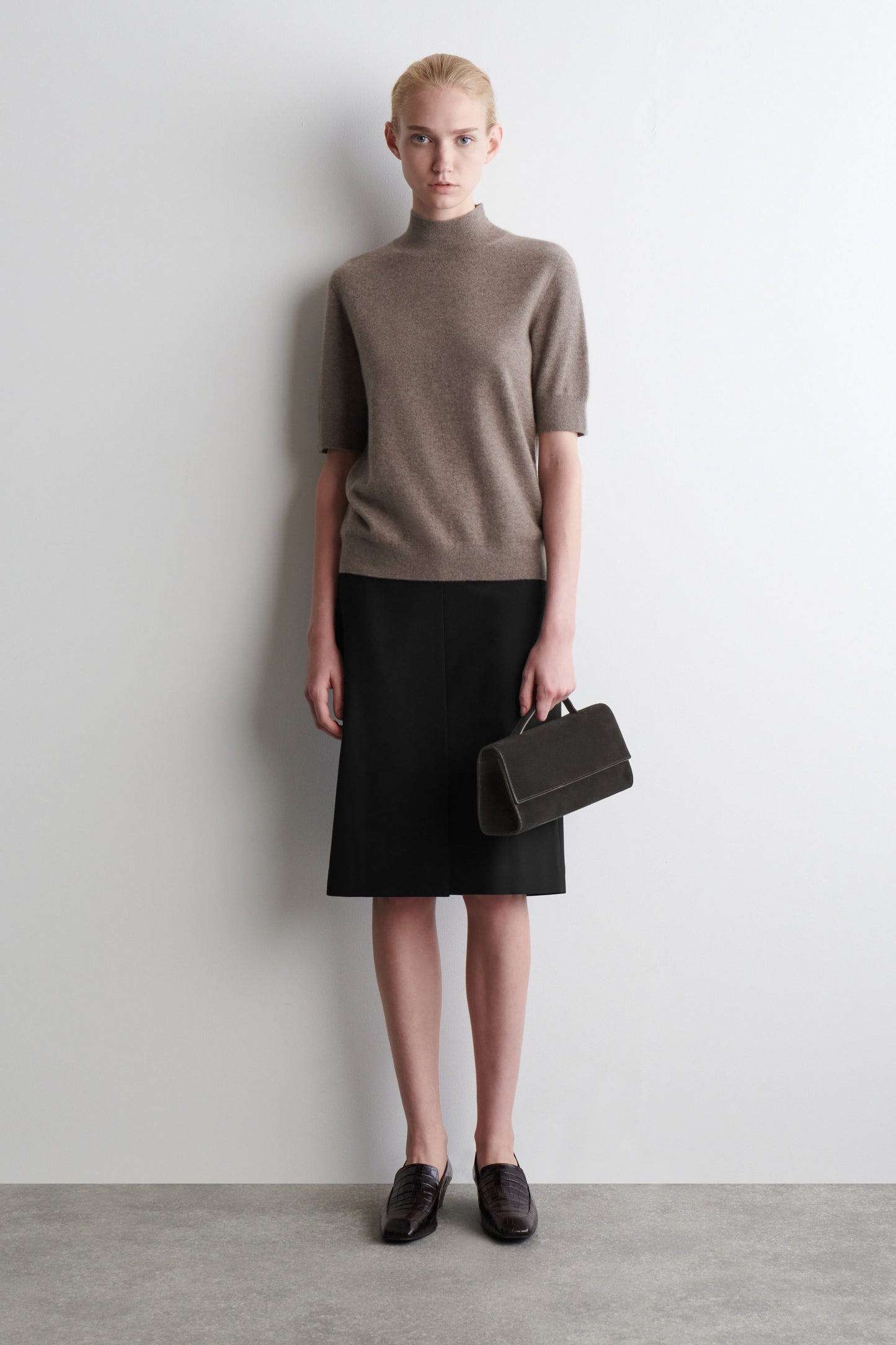 Gallery Suede Clutch Bag