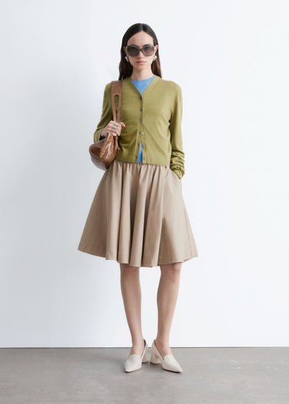 Cropped Cashmere Cardigan