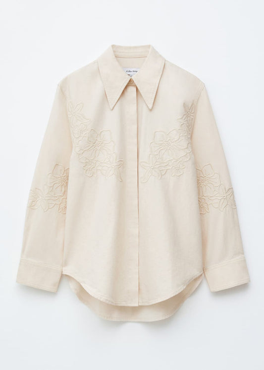 Embroidered Denim Shirt
