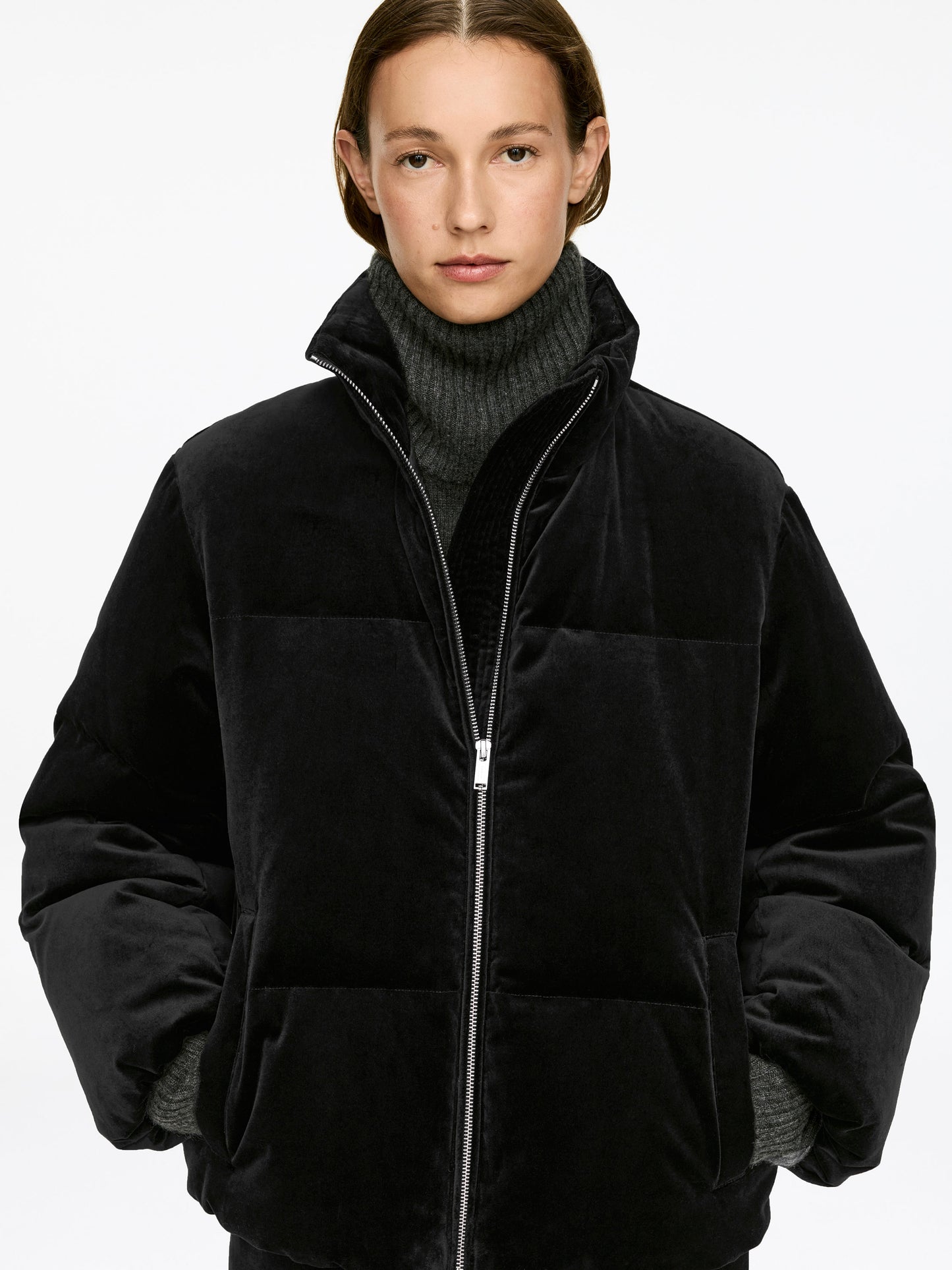 Velvet Puffer Jacket