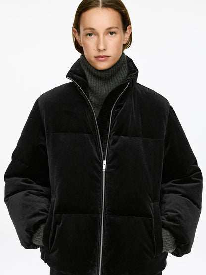 Velvet Puffer Jacket