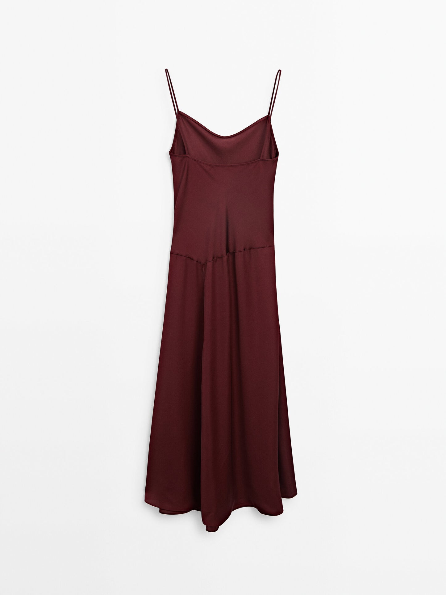 Strappy midi slip dress