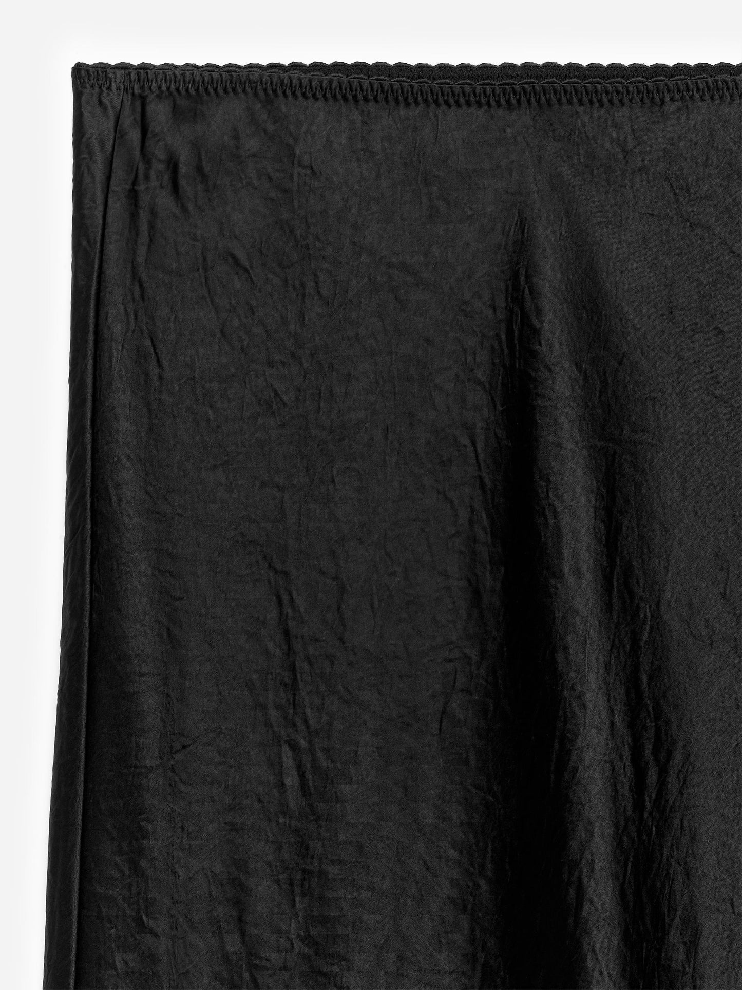 Lace-Detail Satin Skirt