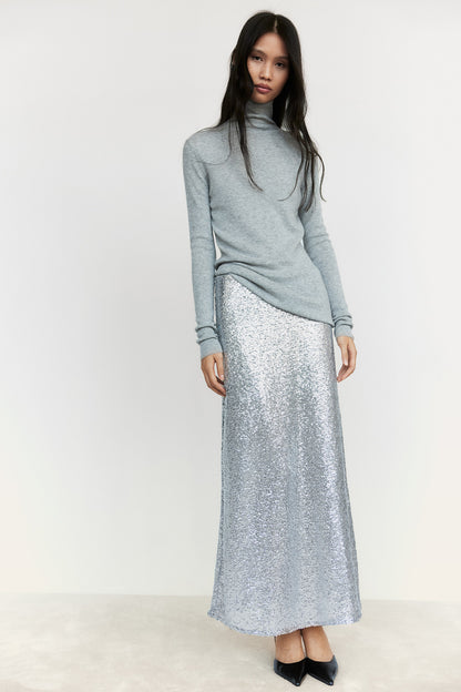 Sequined maxi skirt