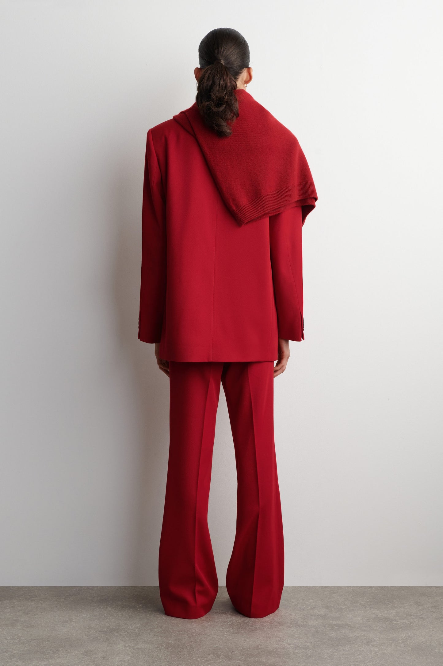 Wool-Blend Straight-Leg Trousers