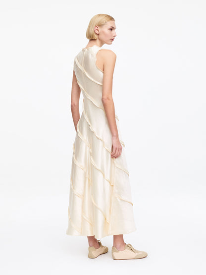 Frill Satin Dress