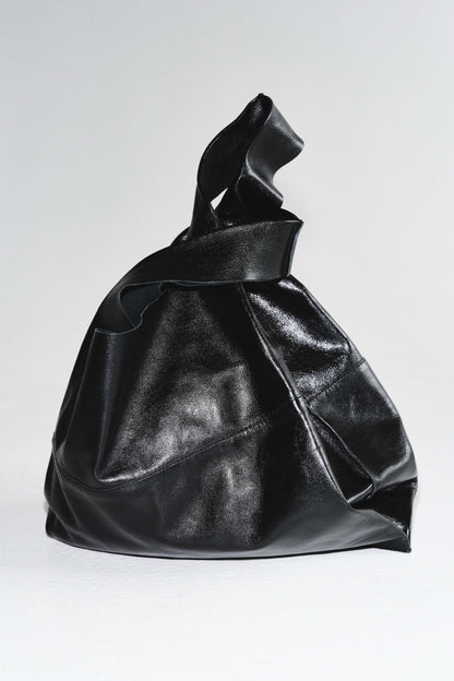Leather tote bag