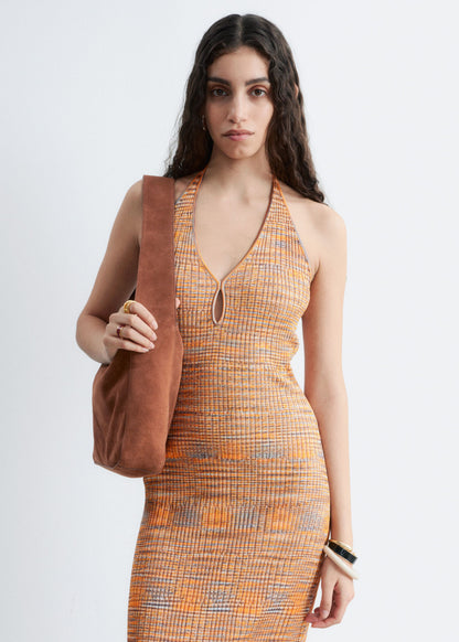 Spacedye Halterneck Midi Dress