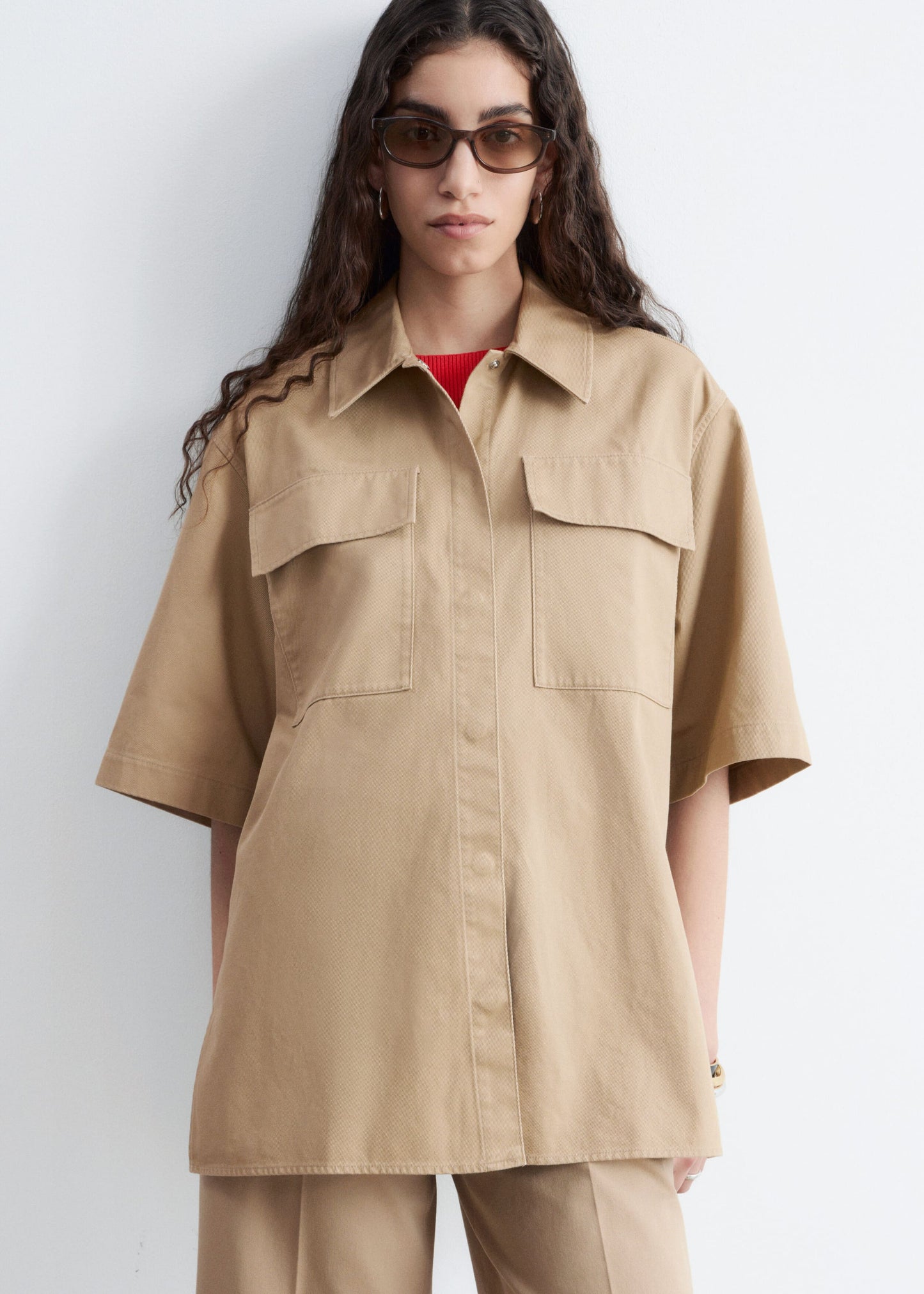 Short-Sleeve Cotton Shirt