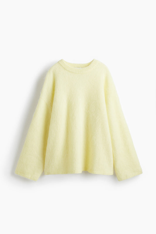 Oversized mohair-blend jumper