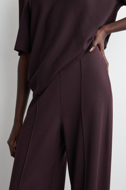 Modal Wide-Leg Trousers