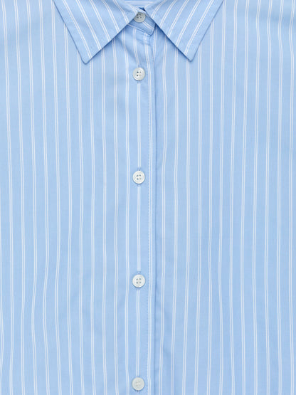 Wide-Sleeve Cotton Shirt