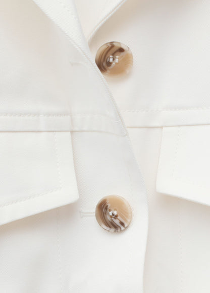 Cotton Twill Tailored Jacket