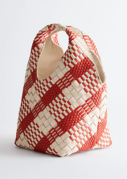 Braided Leather Tote Bag