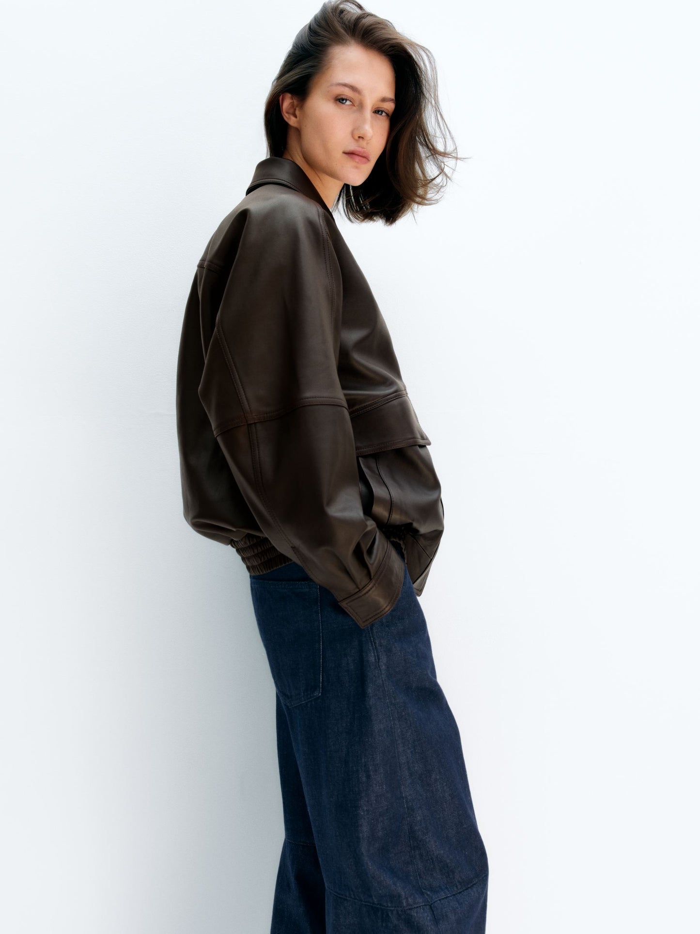 Relaxed Leather Jacket