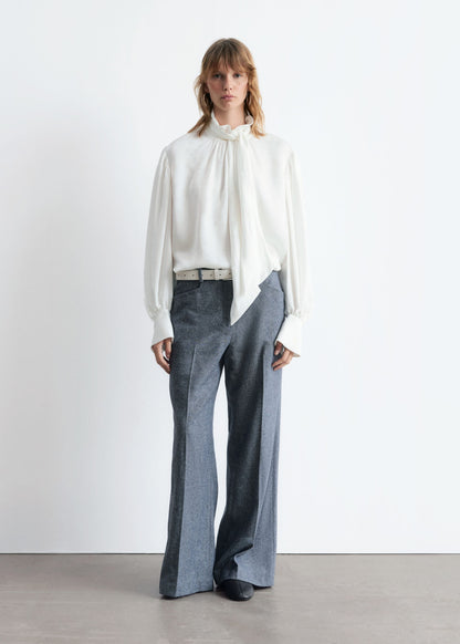 Bow-Collar Blouse