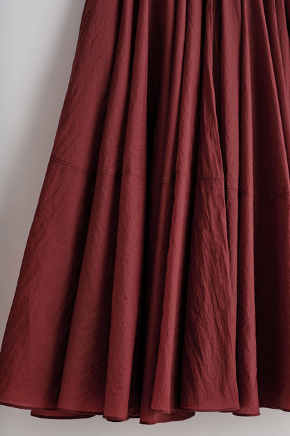 Circle-Cut Midi Skirt