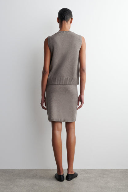 Merino Wool Mini Skirt