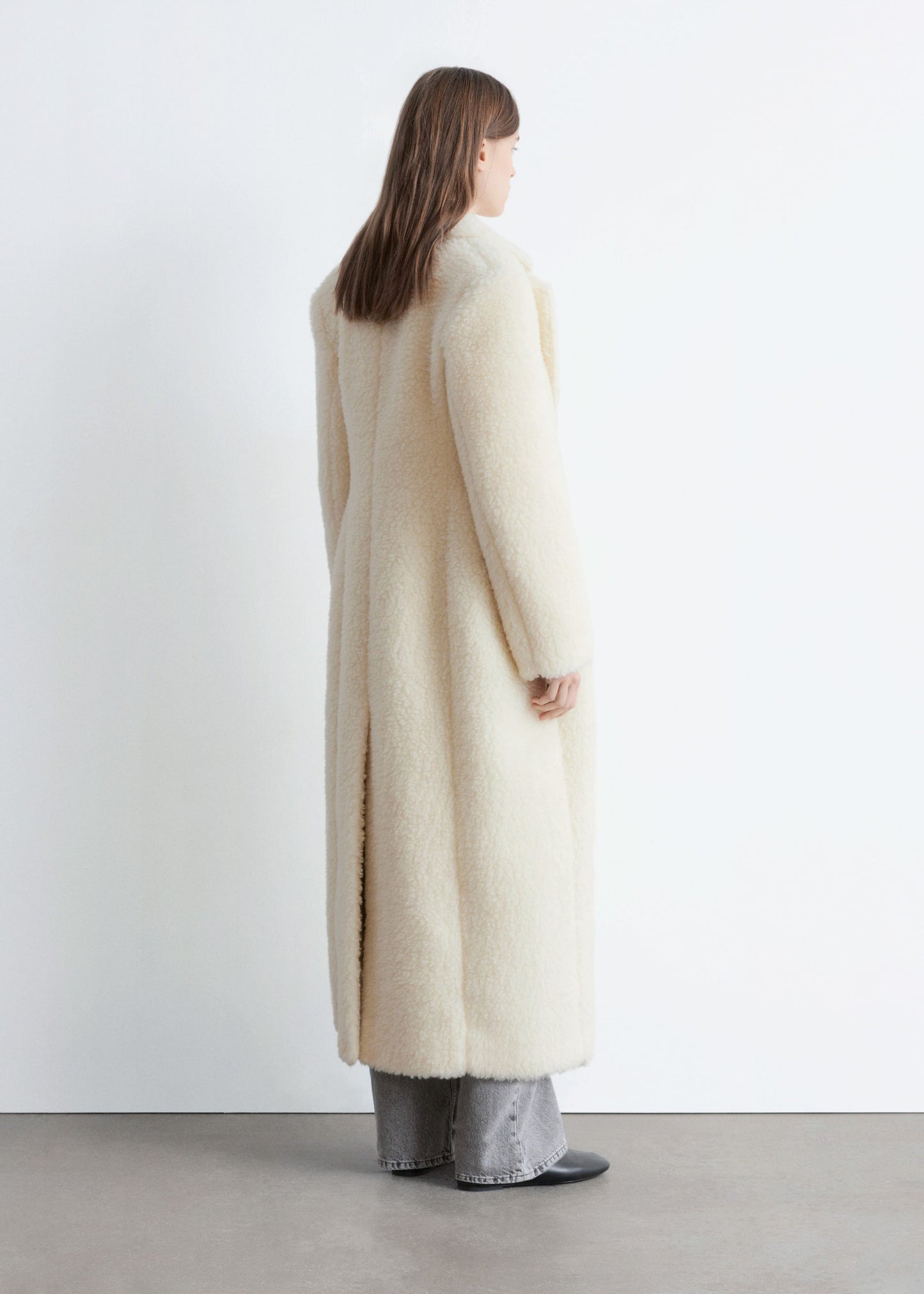 Wool Shearling Maxi Coat