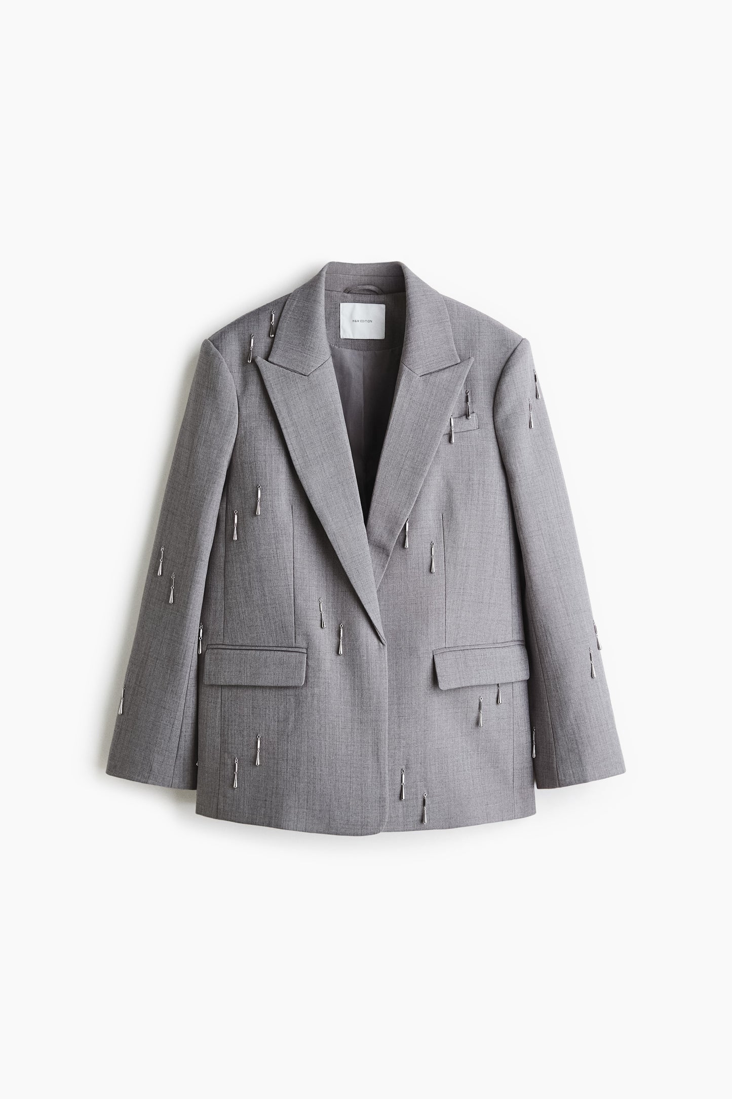 Bead-embellished blazer