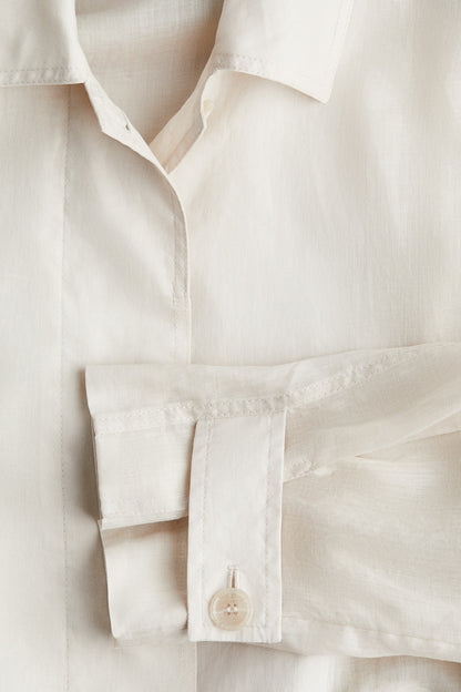 Ramie trench coat