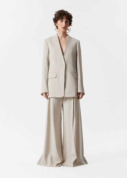 Wide Press-Crease Trousers