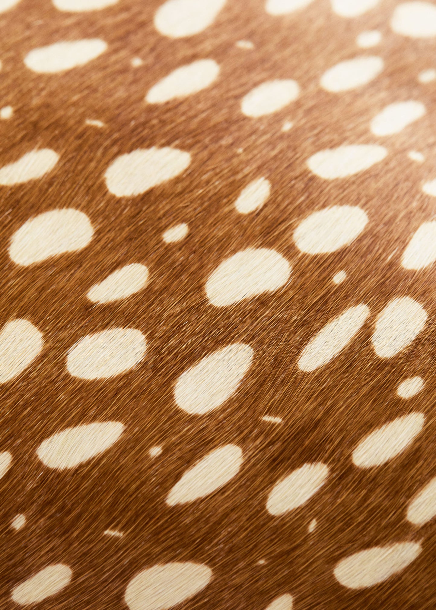 Deer-Print Leather Tote
