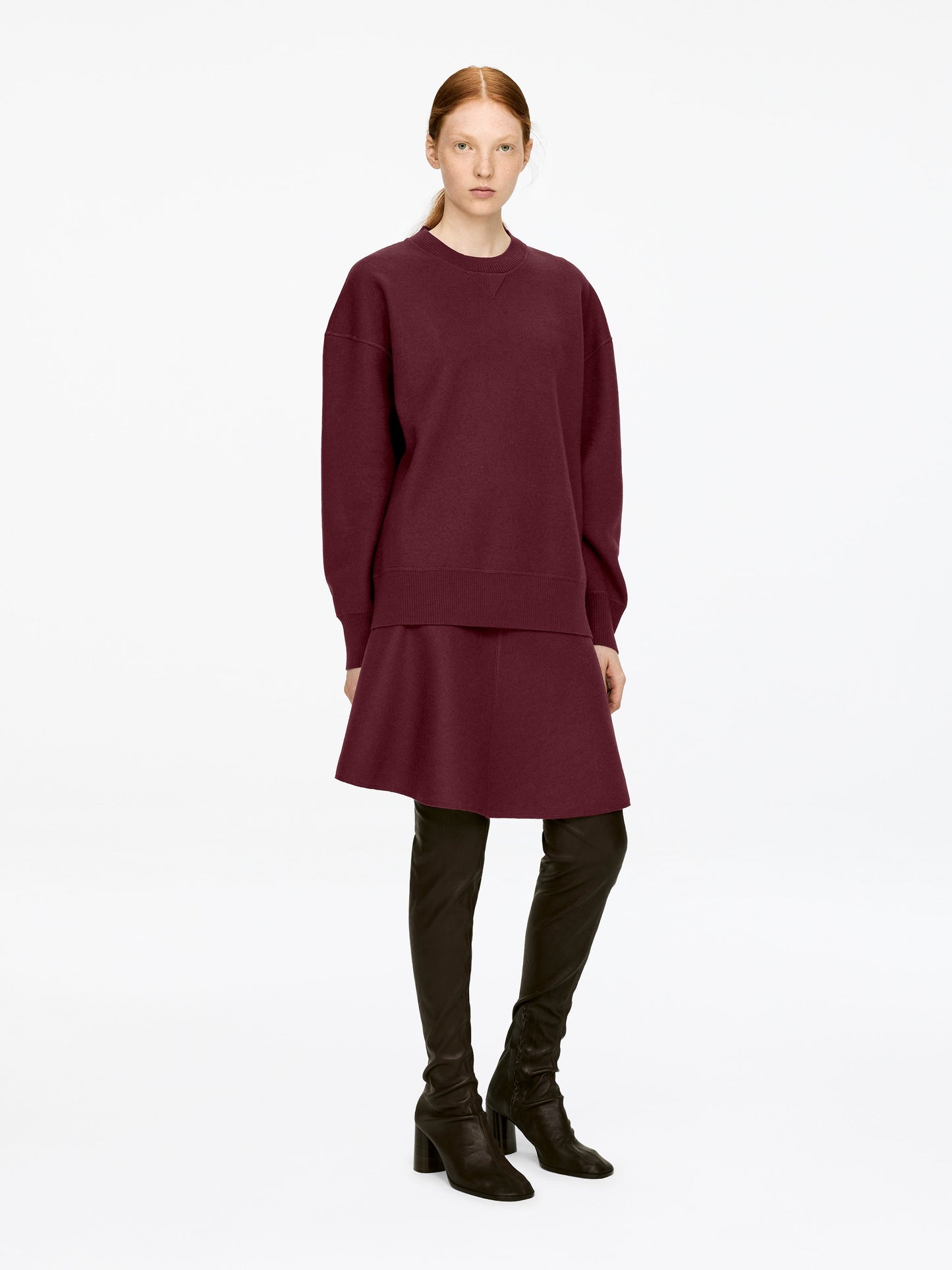 Doublé Wool-Blend Skirt