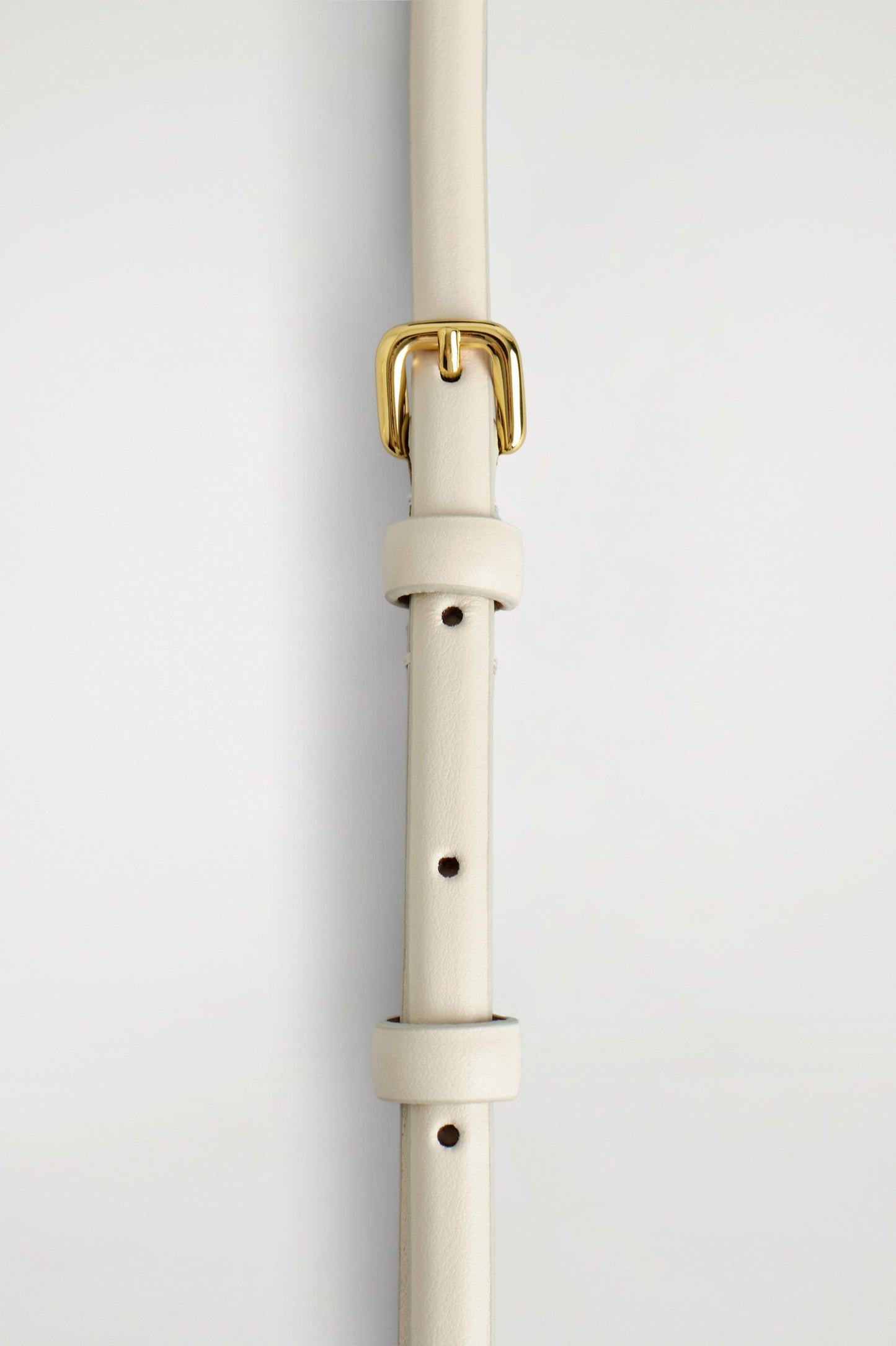 Double-Wrap Skinny Leather Belt
