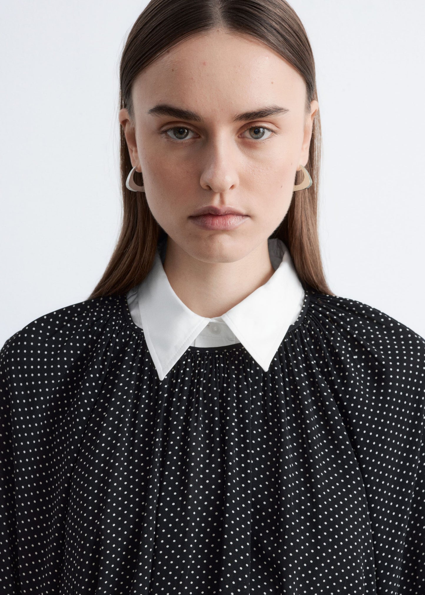 Balloon-Sleeve Blouse