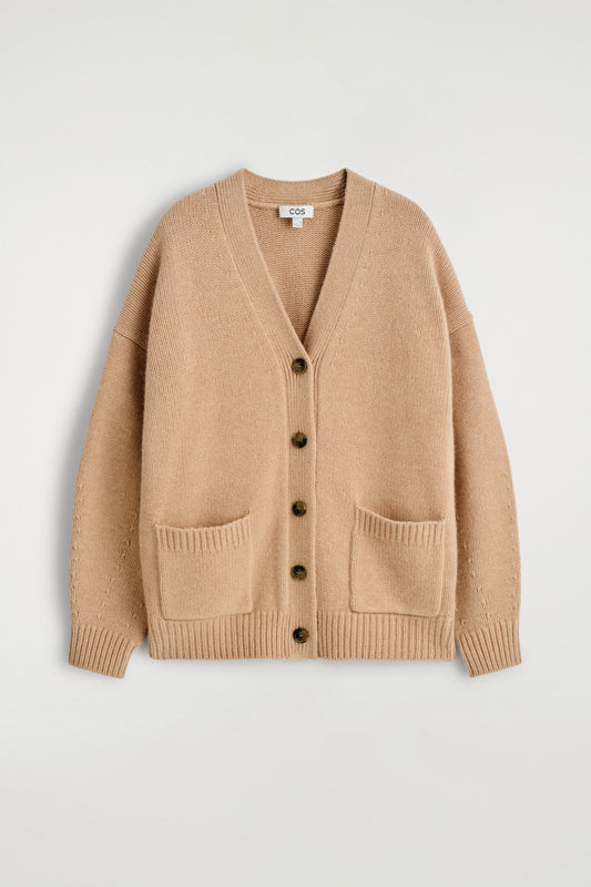Oversized Cashmere-Blend Cardigan