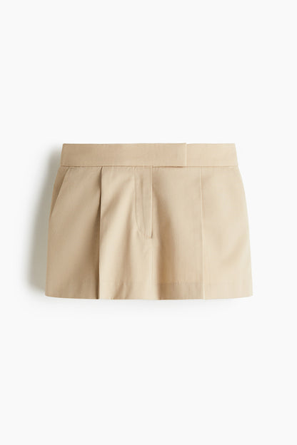 Tailored mini skort