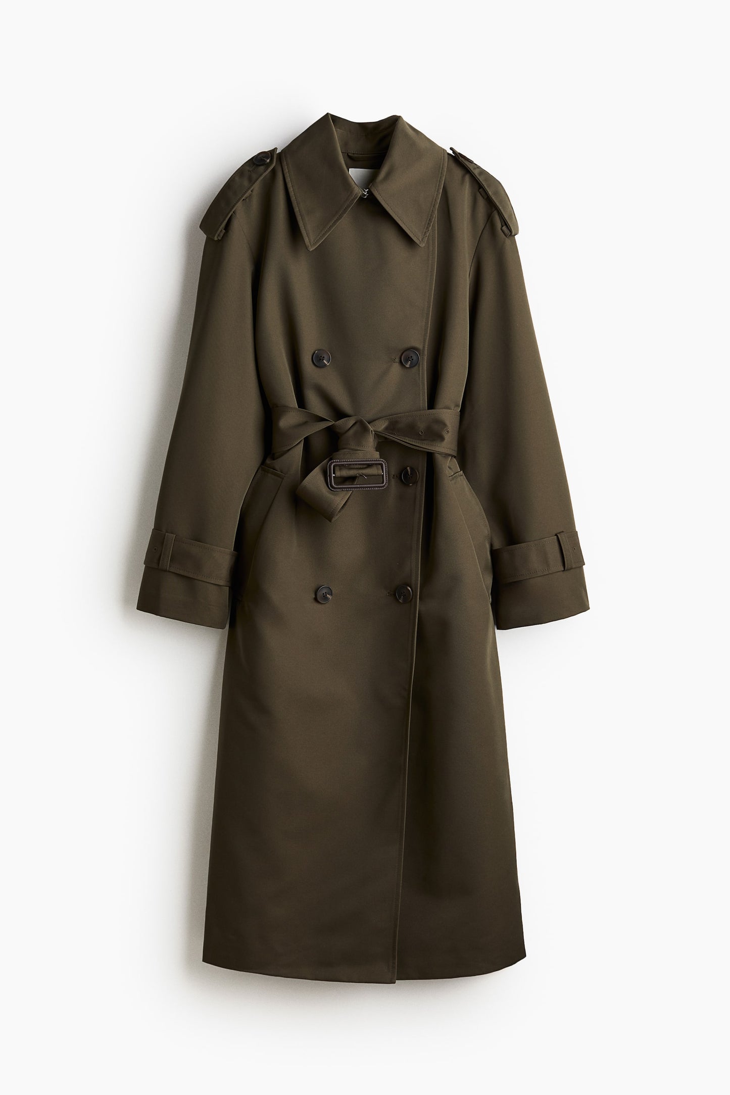 Double-breasted trench coat