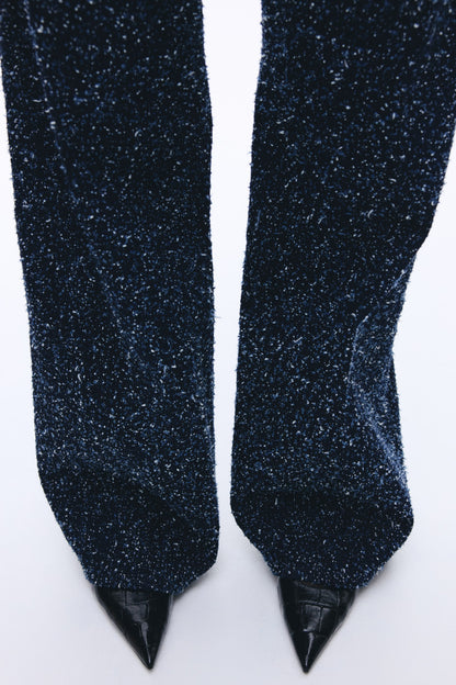 Bouclé denim jeans
