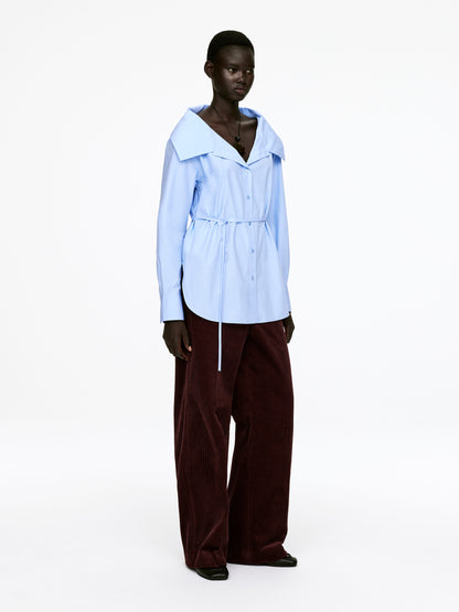 Wide-Collar Blouse