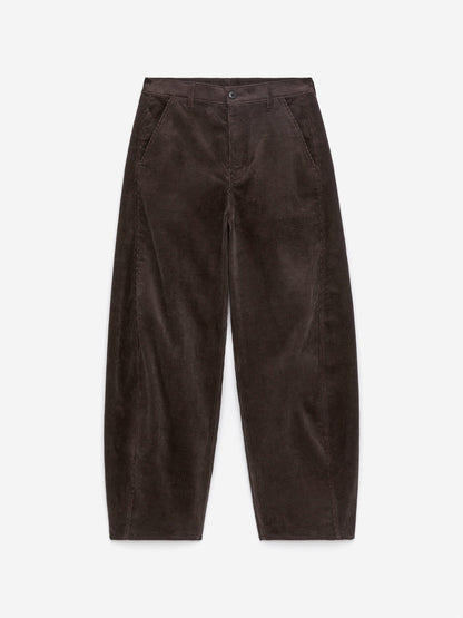 Barrel-Leg Corduroy Trousers