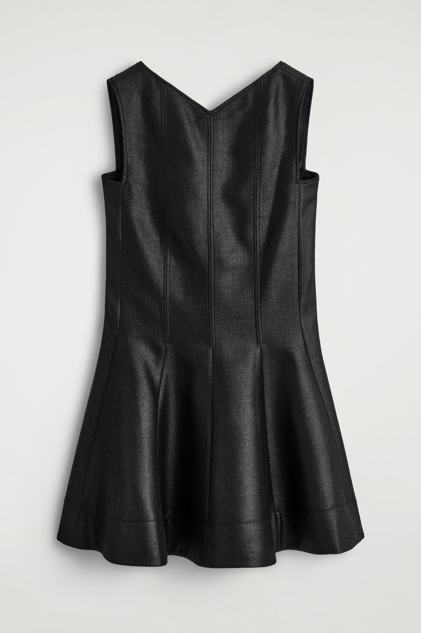 Metallic Wool-Blend Mini Dress