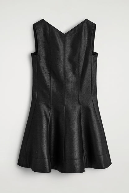 Metallic Wool-Blend Mini Dress